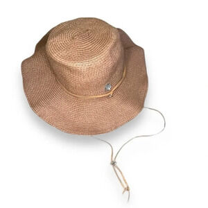 Banana Boat Adult Sun Hat, 100% Paper Straw, Adjustable Chin Strap.